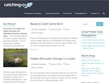 Tablet Screenshot of catchingh2o.com